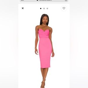 Revolve Sophia Strapless Midi Dress.